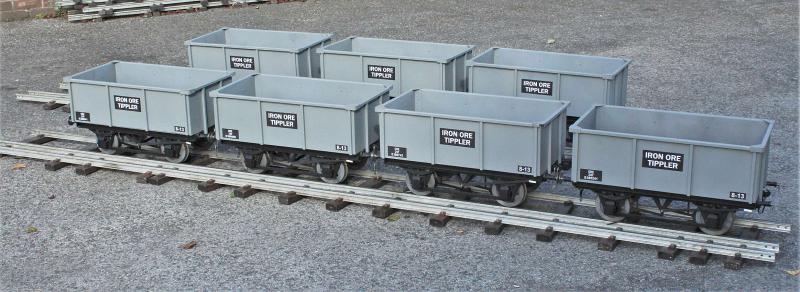 7 1/4 inch gauge BR iron ore tippler wagon
