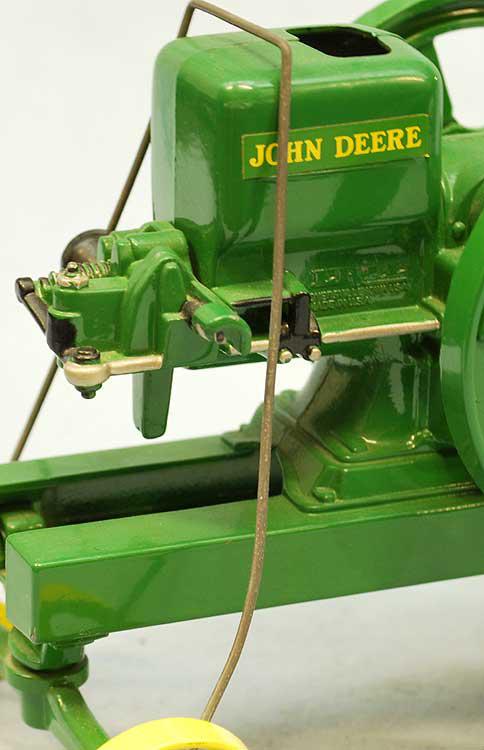 Display model John Deere open crank engine