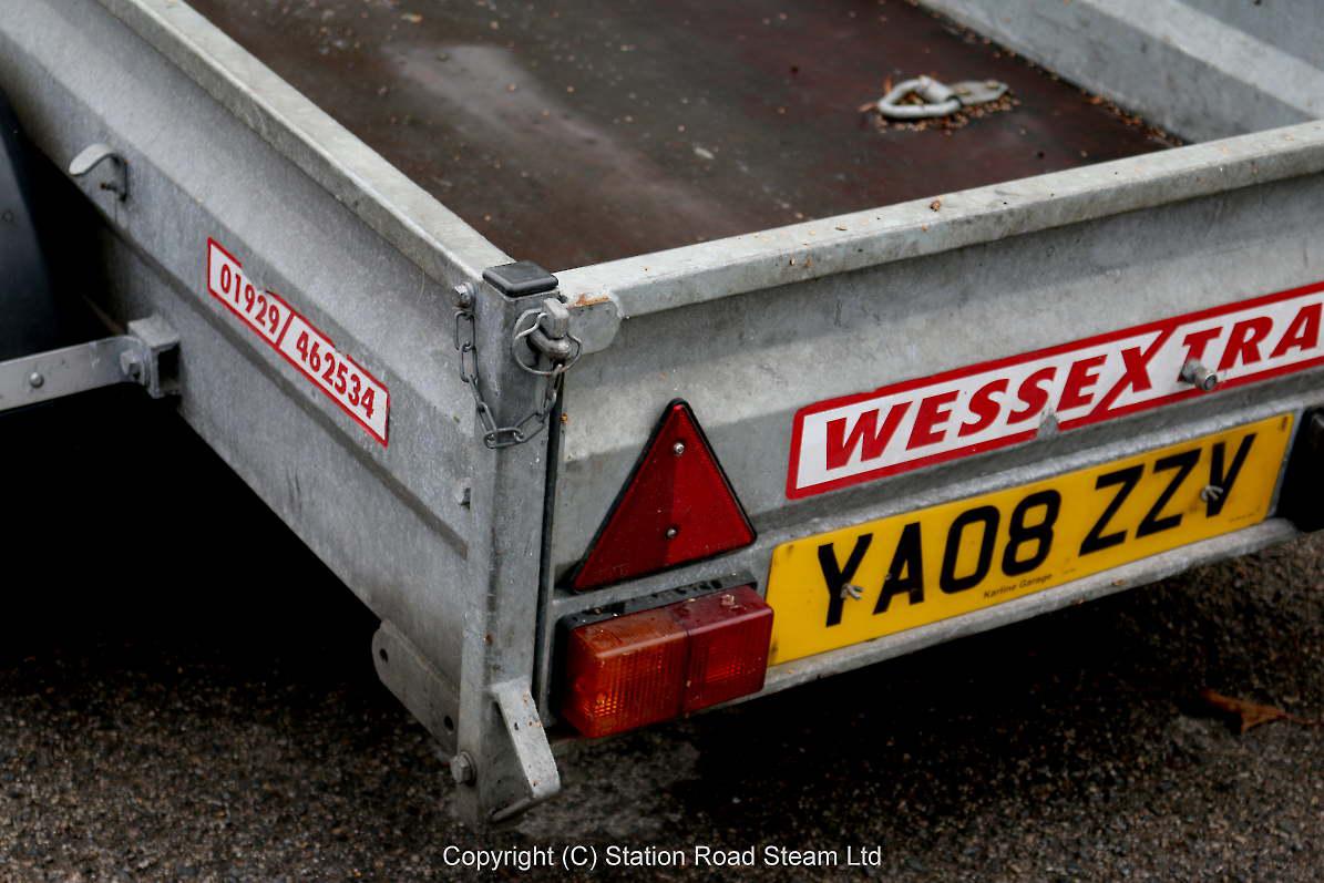 Wessex 4 wheel 1500Kg trailer with winch