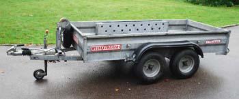 Wessex 4 wheel 1500Kg trailer with winch
