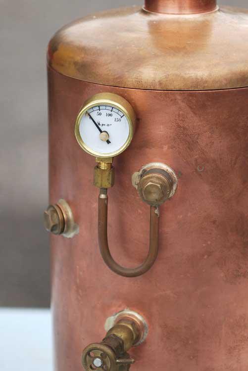Copper vertical boiler