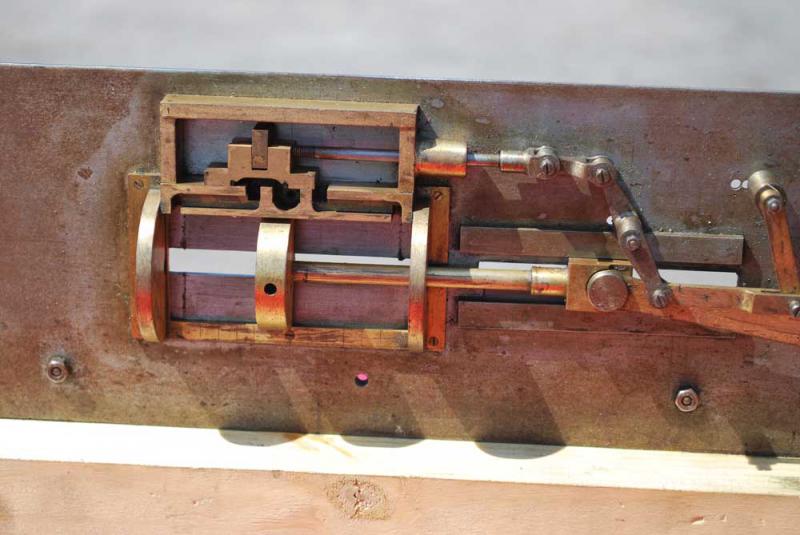 Demonstration model Stephenson's valve gear