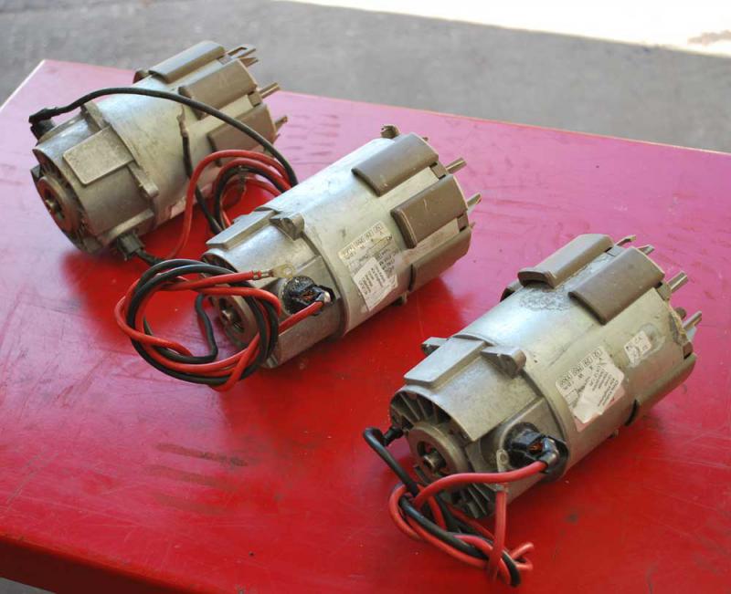 Three Sinclair C5 motors