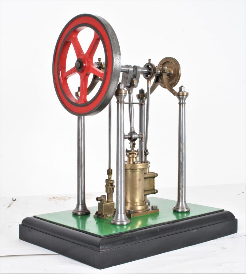 Fine early model steam engine with feed pump