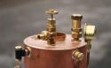 Unused vertical boiler with pressure gauge