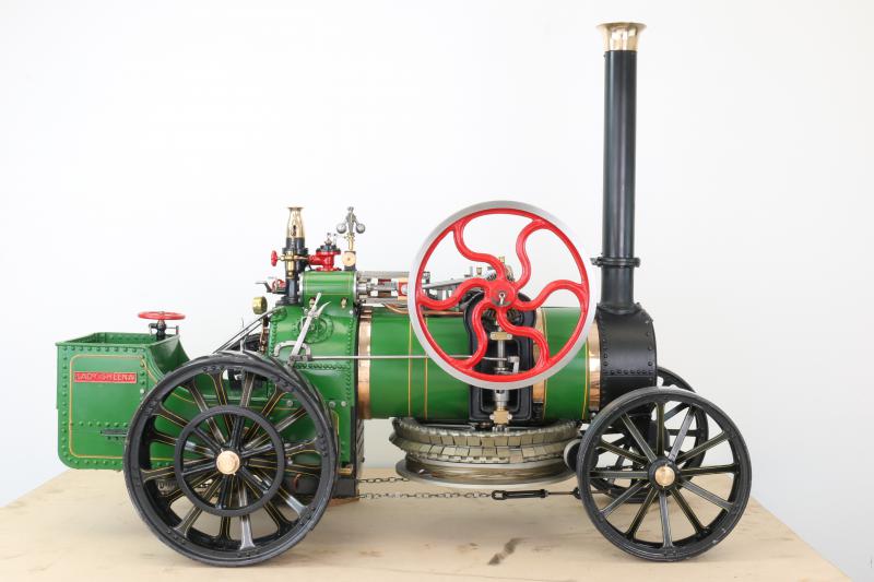2 inch scale Kitson & Hewitson slant shaft ploughing engine