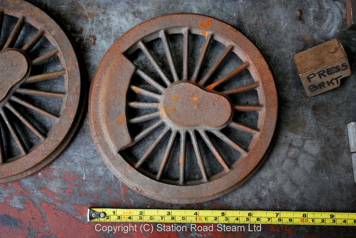 5 inch gauge Britannia wheel and hornblock castings