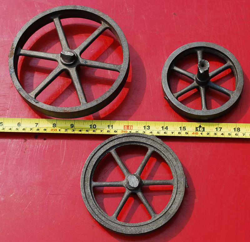 Three flywheels