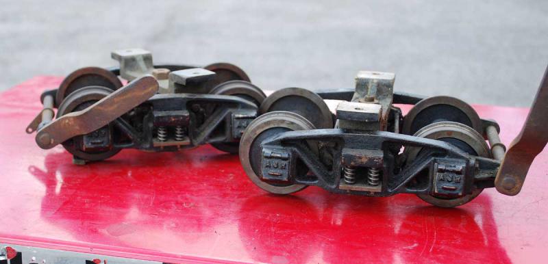 3 1/2 inch gauge Reeves braked bogies