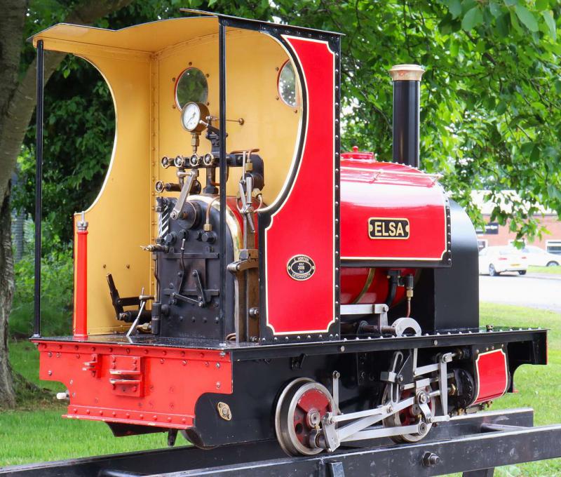 7 1/4 inch narrow gauge 0-4-0ST with driving truck