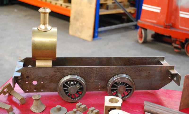 3 1/2 inch gauge 0-4-0 chassis, castings & boiler kit