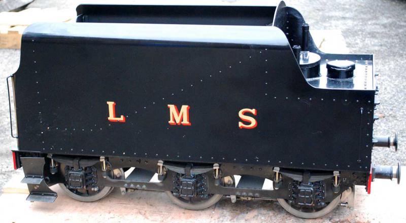 Part-built 7 1/4 inch gauge LMS Black 5 with tender