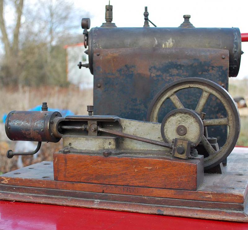 Tangye type mill engine spirit-fired boiler