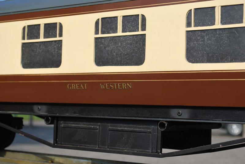 Four Aristocraft 5 inch gauge GWR coaches