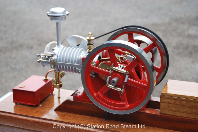 1/3rd scale Amanco air-cooled open crank engine