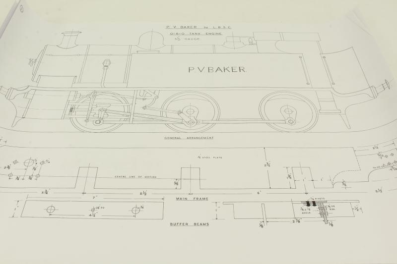 3 1/2 inch gauge "PV Baker" castings & drawings