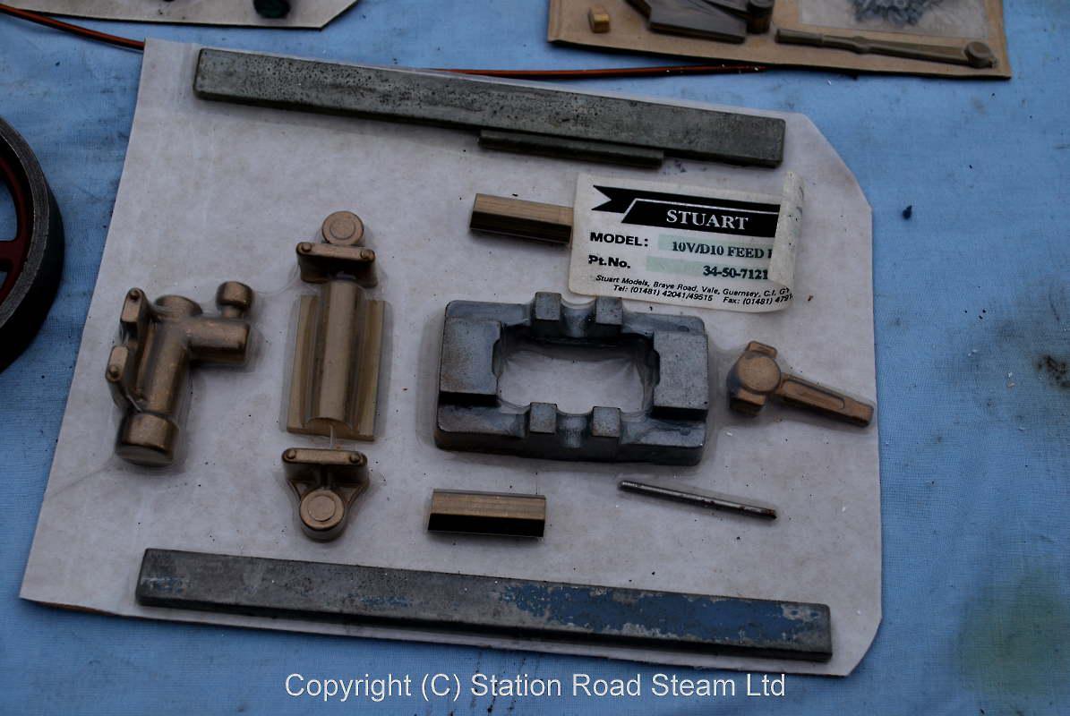 Stuart D10 reversing gear and pump castings