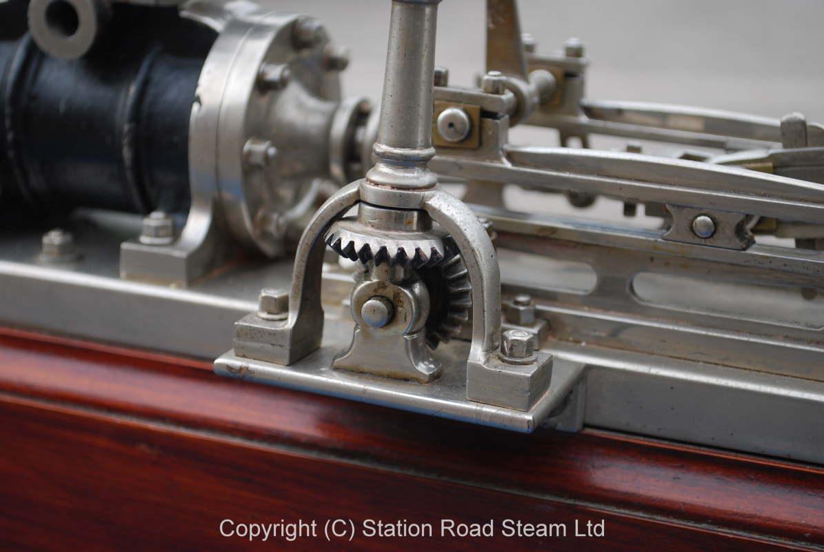 Presentation model mill engine, nickel plate finish