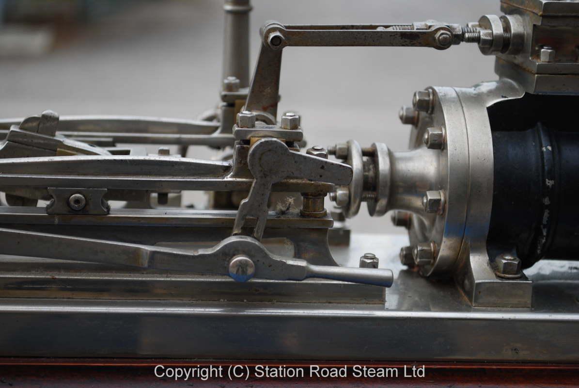 Presentation model mill engine, nickel plate finish