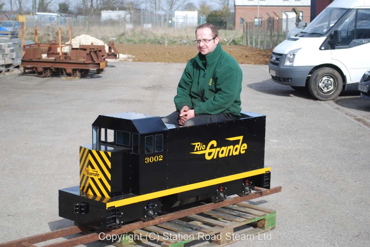 7 1/4 inch gauge bogie battery electric locomotive