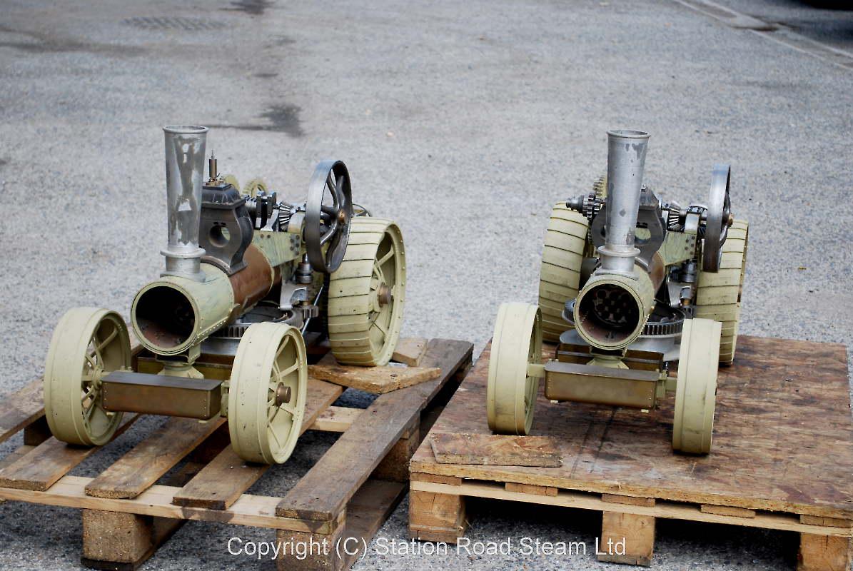 Pair 2 inch scale Fowler BB1 ploughing engines