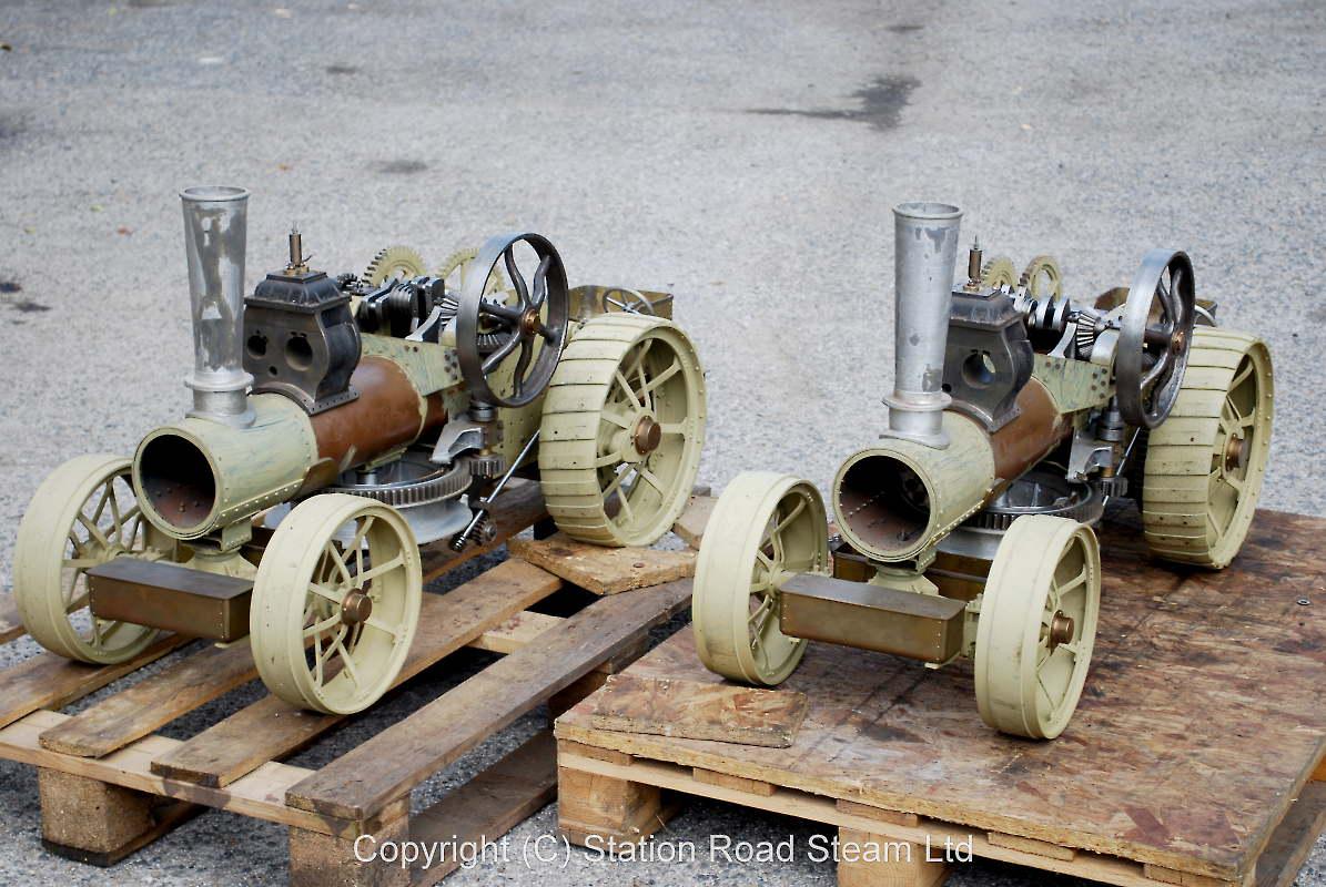 Pair 2 inch scale Fowler BB1 ploughing engines