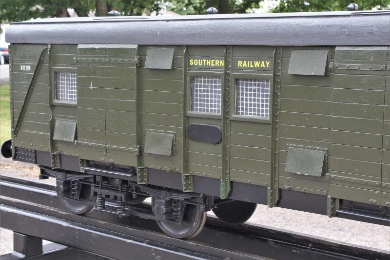 5 inch gauge Southern Railway bogie luggage van