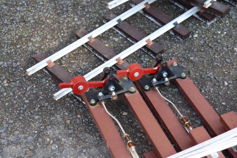 Quantity of 5 inch gauge track with four turnouts