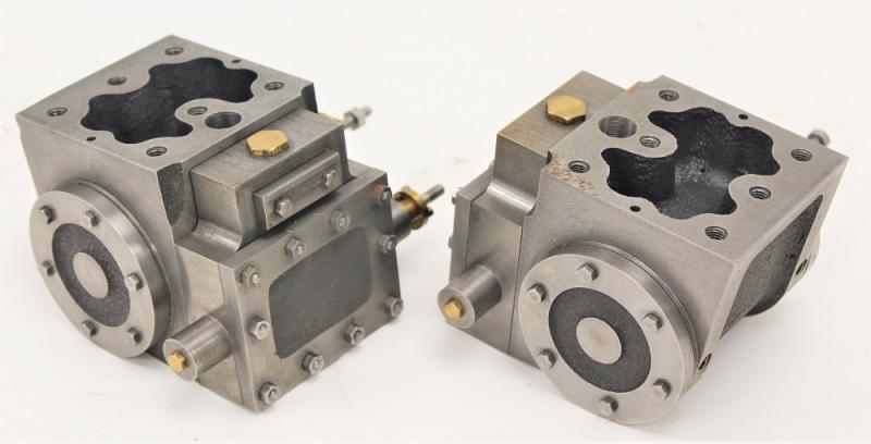 Pair of commercially machined "Sweet Pea" cylinder assemblies