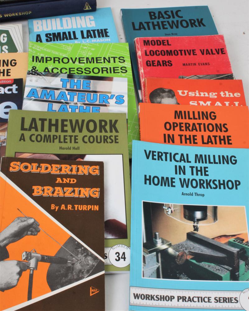 Box of model engineering books