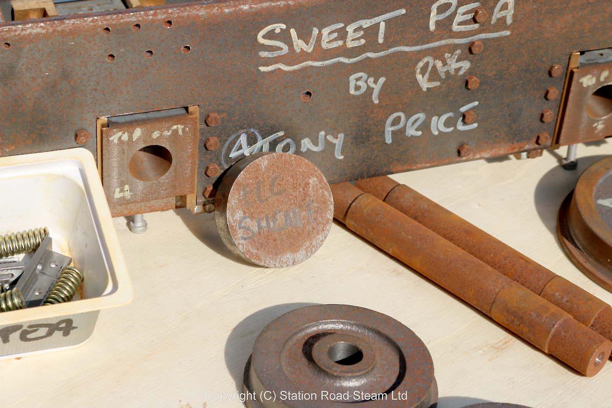 5 inch gauge Sweet Pea frames, castings,drawings & book