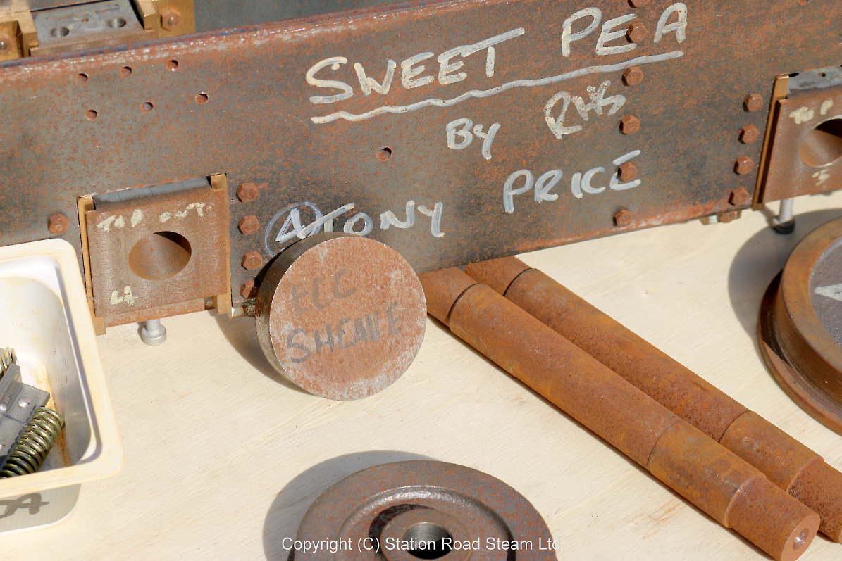 5 inch gauge Sweet Pea frames, castings,drawings & book