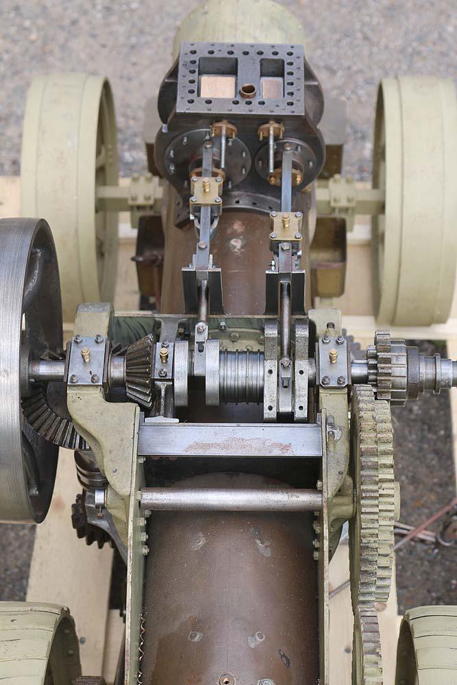 Pair part built Fowler BB1 ploughing engines