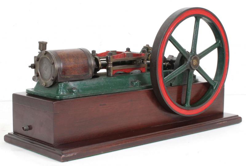 Vintage horizontal mill engine