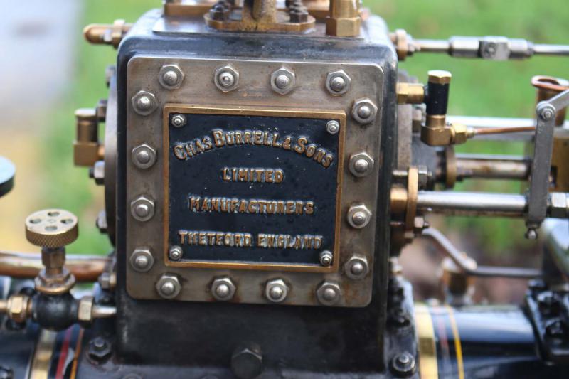 3 inch scale Burrell agricultural engine with driving truck