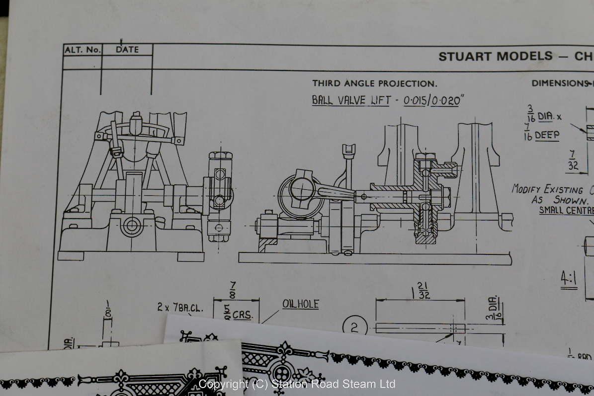 Stuart Double Ten reversing gear castings