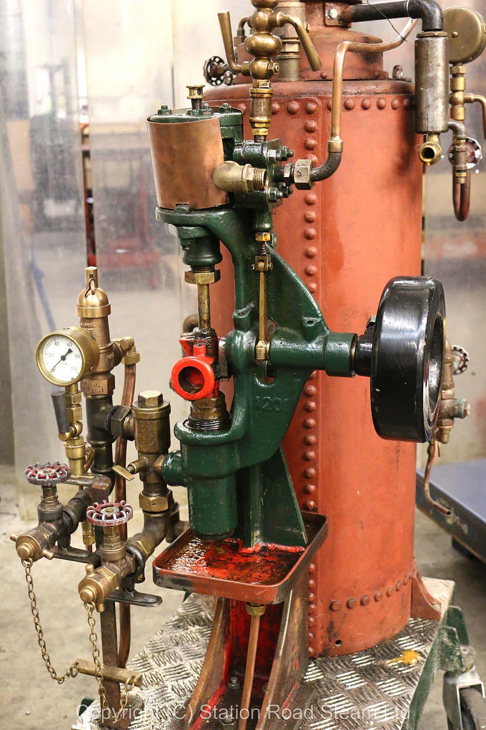 Coal-fired vertical boiler with Elliott & Garood steam pump
