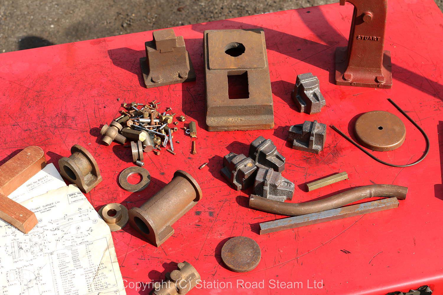 Stuart steam hammer castings & drawings