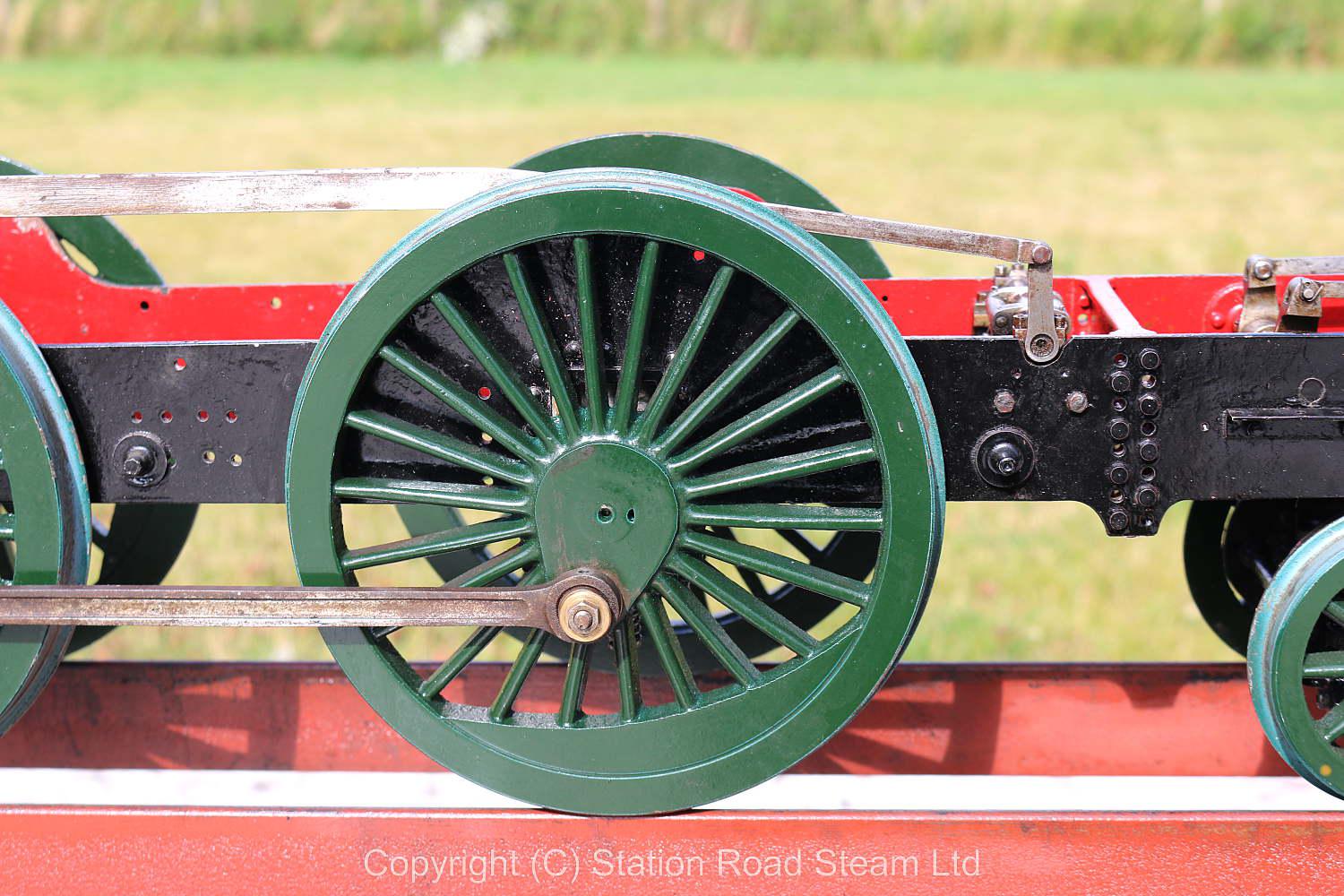 Part-built 5 inch gauge 4-4-0, air-running