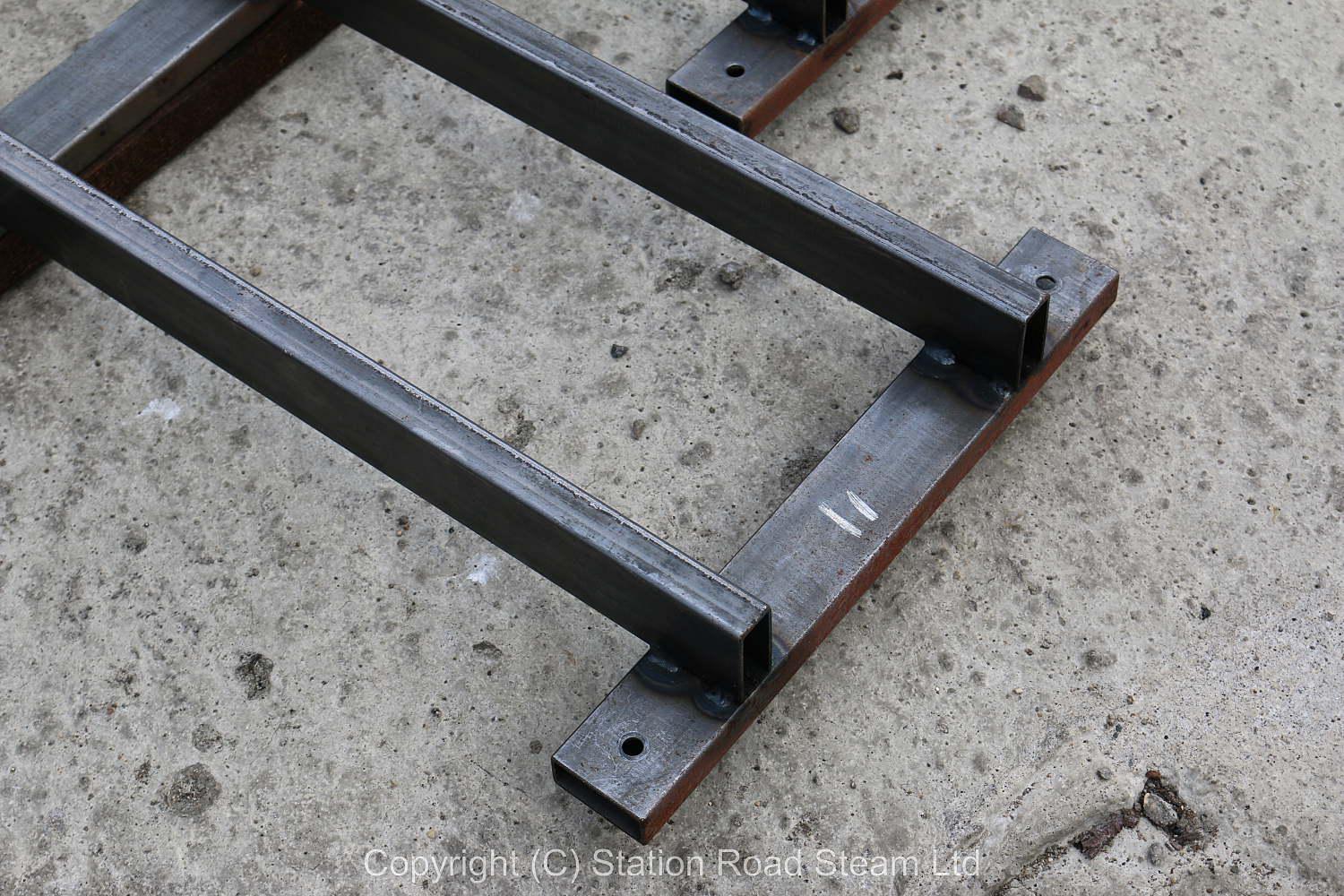 Fifteen 2 metre lengths 5 inch gauge steel track