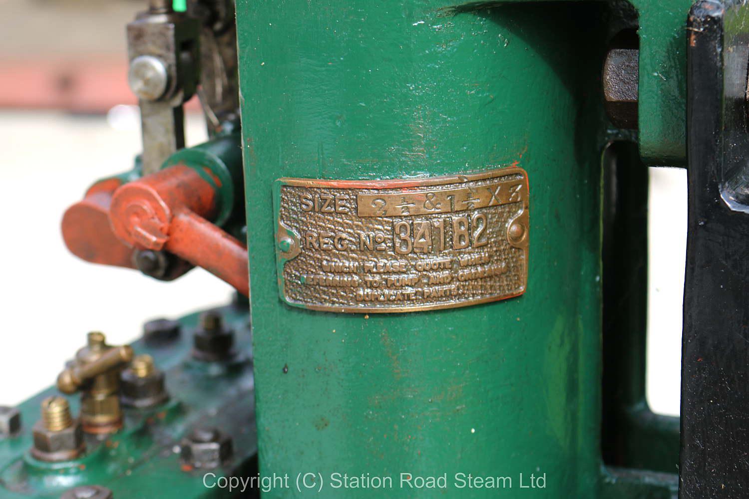 Duplex steam pump on stand