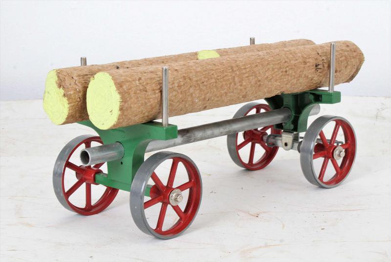 Pair of Mamod lumber wagons