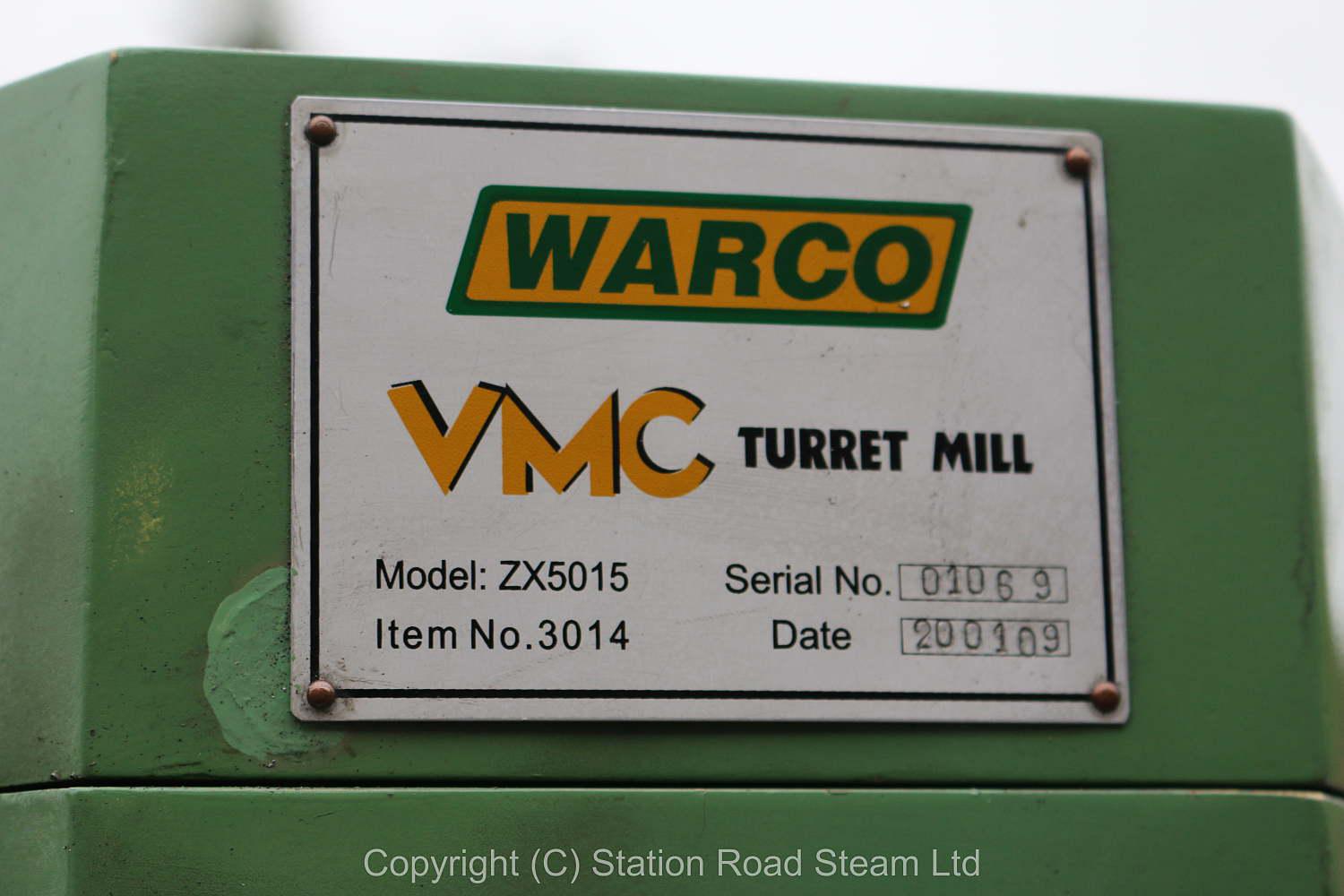 Warco VMC mill with power table feed