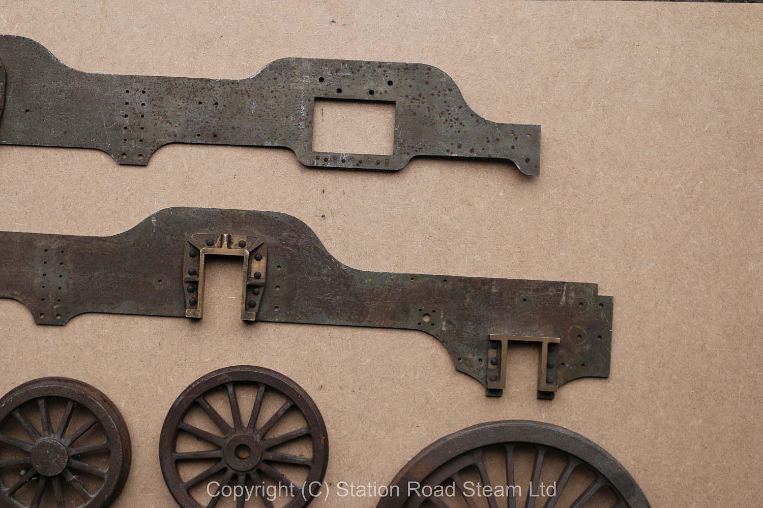 5 inch gauge Stirling 8 foot Single frames & wheel castings