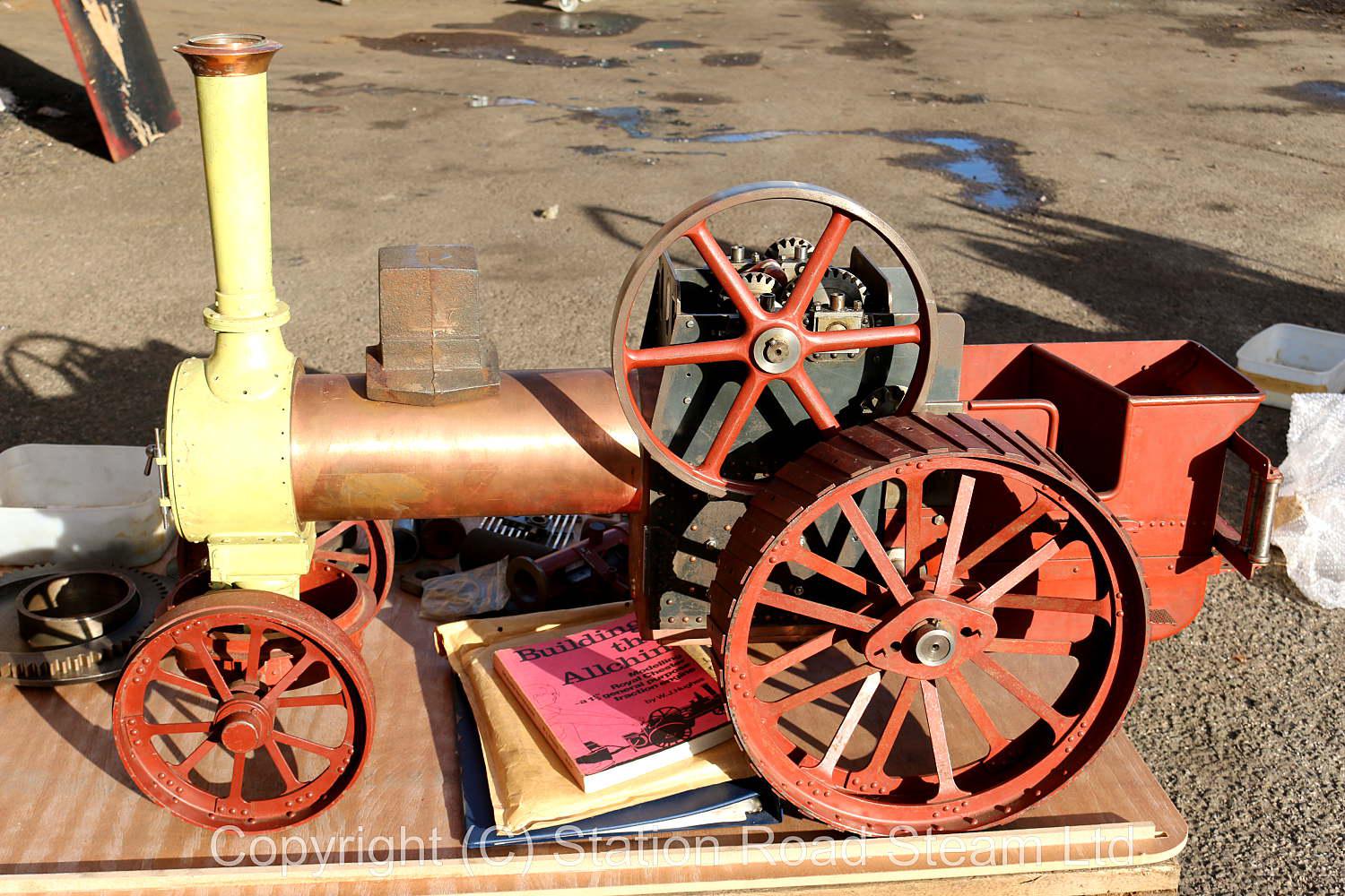 Part-built 2 1/4 inch scale Allchin agricultural engine