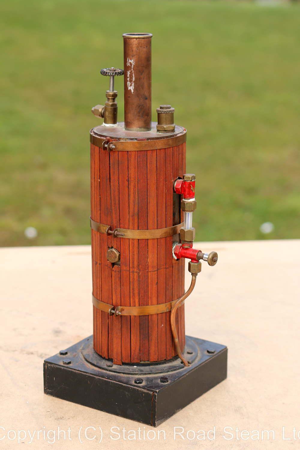 Small vertical spirit-fired boiler