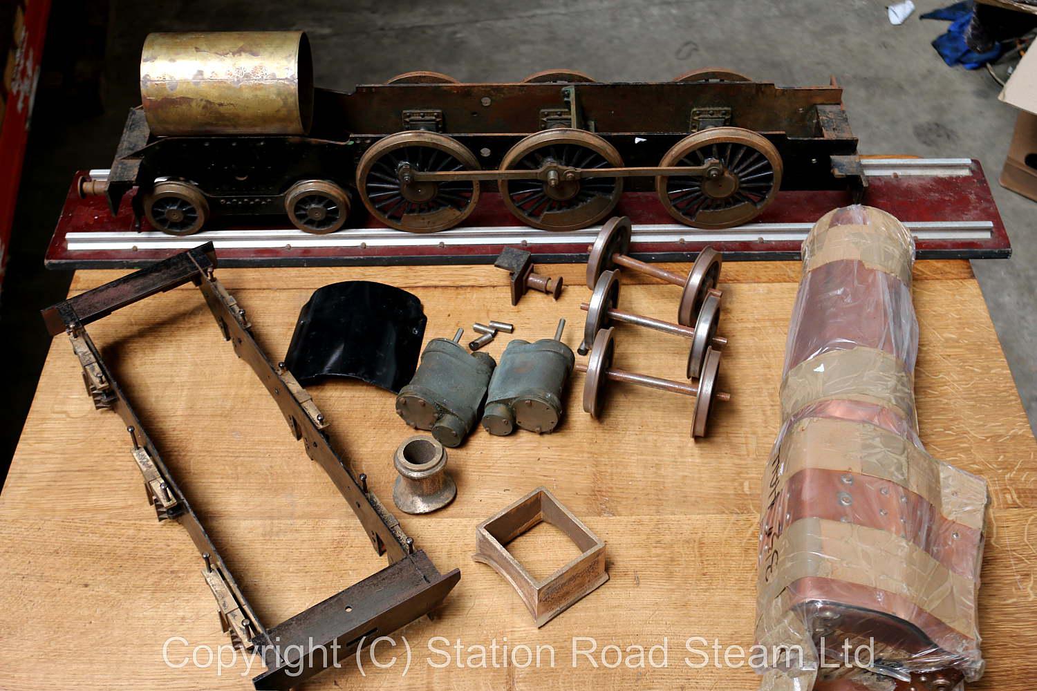 Part-built 3 1/2 inch gauge GWR Hall with Swindon boiler