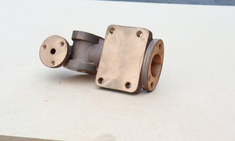4 inch scale Burrell machined pump casting