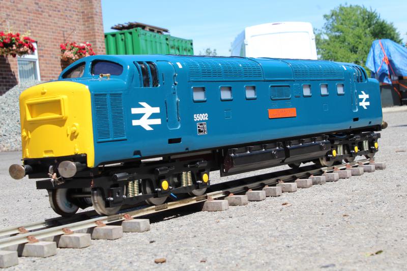 5 inch gauge Class 55 "Deltic" battery electric