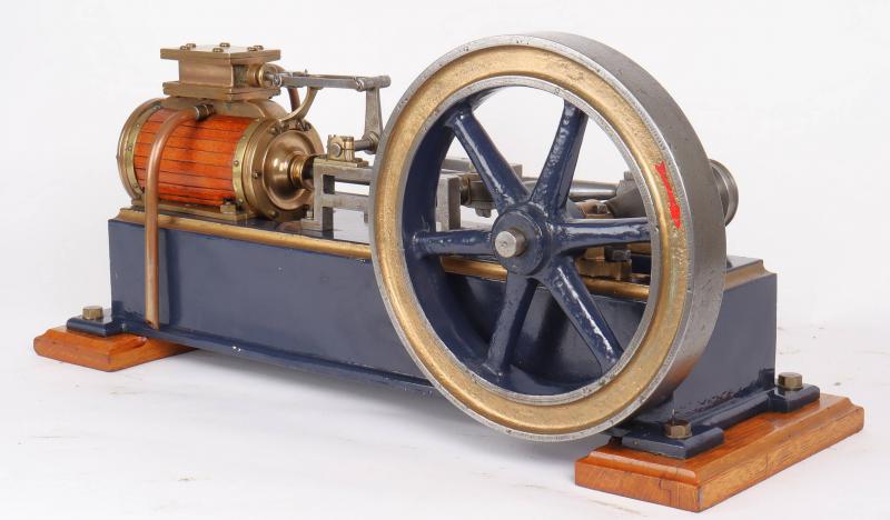 Large vintage horizontal mill engine